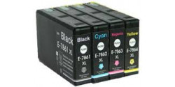Complete set of 4 Epson T786XL High Capacity Compatible Inkjet Cartridges
